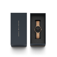 Daniel Wellington Petite 32 Melrose Rose Gold & Black Watch Watches Daniel Wellington 