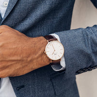 Daniel Wellington Classic 40 Bristol Rose Gold & White Watch Watches Daniel Wellington 