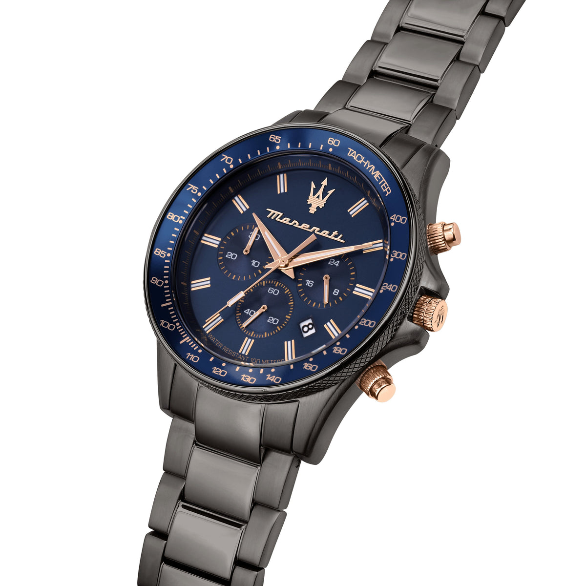 Maserati Sfida Grey 44mm Chronograph Watch Watches Maserati 