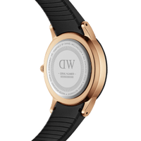 Daniel Wellington Iconic Motion 40 Rose Gold & Black Watch Watches Daniel Wellington 