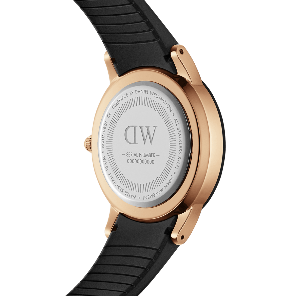 Daniel Wellington Iconic Motion 40 Rose Gold & Black Watch Watches Daniel Wellington 