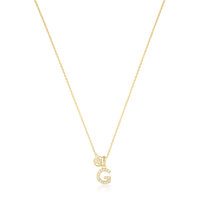 LUXURY LETTERS G INITIAL PENDANT GOLD Pendants Georgini 