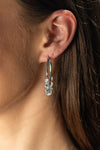 MIRAGE EDITH HOOP EARRINGS SILVER Bevilles Jewellers 