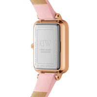 Daniel Wellington Quadro Pink Leather & Rose Gold Mother of Pearl Watch Watches Daniel Wellington 