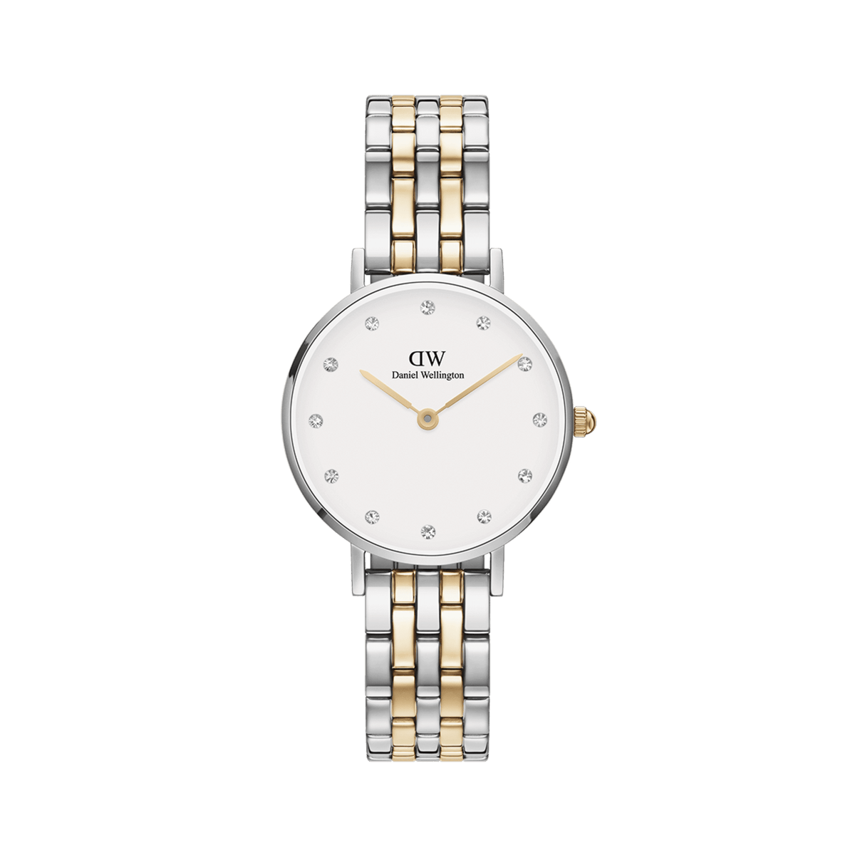 Daniel Wellington Petite Lumine 28 5-Link Gold & Silver White Watch Watches Daniel Wellington 