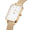 Daniel Wellington Quadro 20X26 Pressed Evergold Gold & White Watch Watches Daniel Wellington 