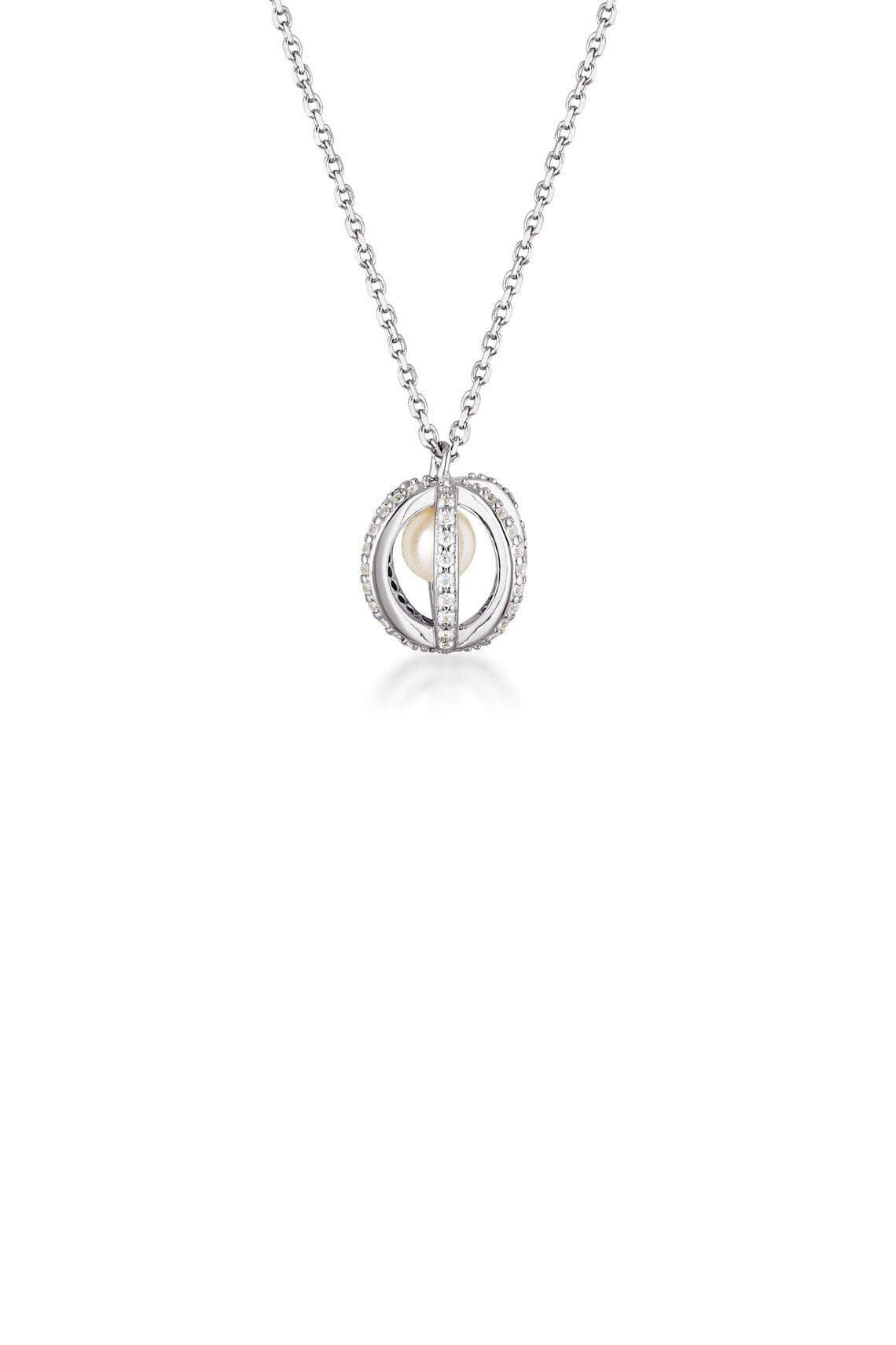 MAJESTY FRESHWATER PEARL PENDANT SILVER Bevilles Jewellers 