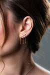 GEORGINI RED CARPET BILLBOARD EARRINGS ROSE GOLD Bevilles Jewellers 