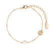 GEORGINI RED CARPET GLOBE PEARL BRACELET ROSE GOLD Bevilles Jewellers 