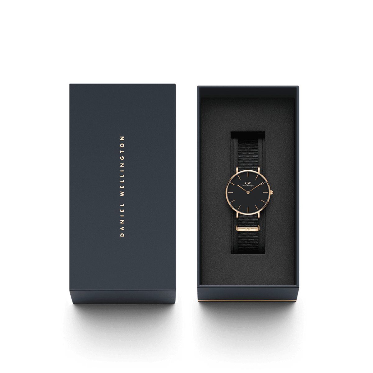 Daniel Wellington Petite 32 Cornwall Rose Gold & Black Watch Watches Daniel Wellington 