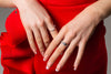 GEORGINI RED CARPET GALA RING SILVER Bevilles Jewellers 