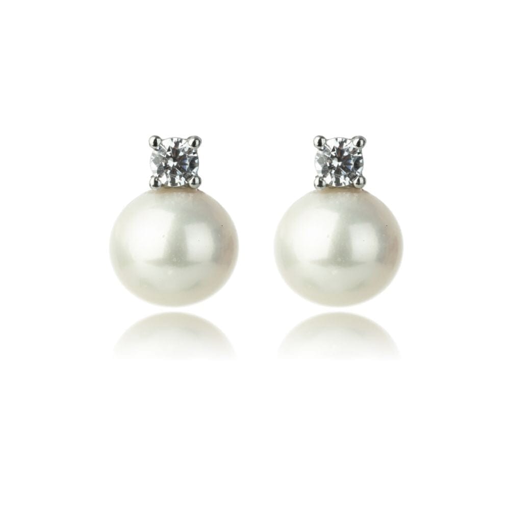 OCEANS NOOSA FRESHWATER PEARL EARRINGS SILVER Bevilles Jewellers 