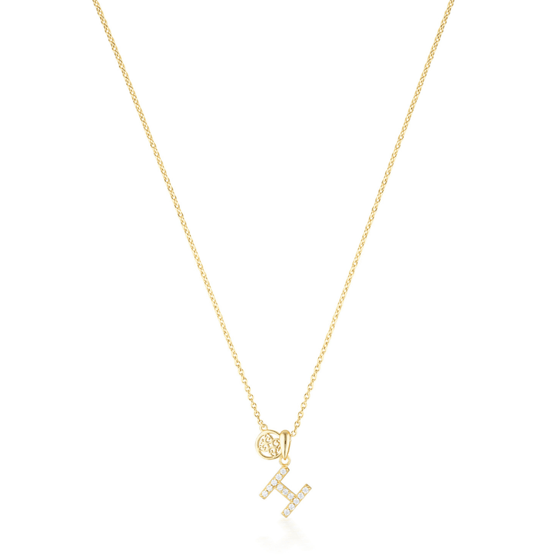 LUXURY LETTERS H INITIAL PENDANT GOLD Pendants Georgini 