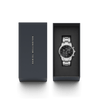 Daniel Wellington Iconic Chronograph 42 Link Silver & Black Sunray Watch Watches Daniel Wellington 