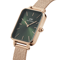 Daniel Wellington Quadro 20X26 Pressed Melrose Rose Gold & Emerald Watch Watches Daniel Wellington 