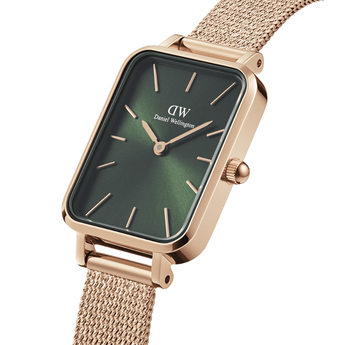 Daniel Wellington Quadro 20X26 Pressed Melrose Rose Gold & Emerald Watch Watches Daniel Wellington 