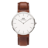 Daniel Wellington Classic 40 St Mawes Silver & White Watch Watches Daniel Wellington 