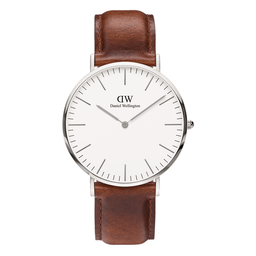 Daniel Wellington Classic 40 St Mawes Silver & White Watch Watches Daniel Wellington 