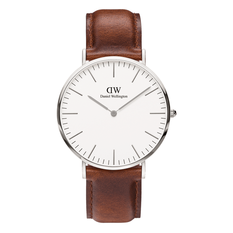 Daniel Wellington Classic 40 St Mawes Silver & White Watch Watches Daniel Wellington 