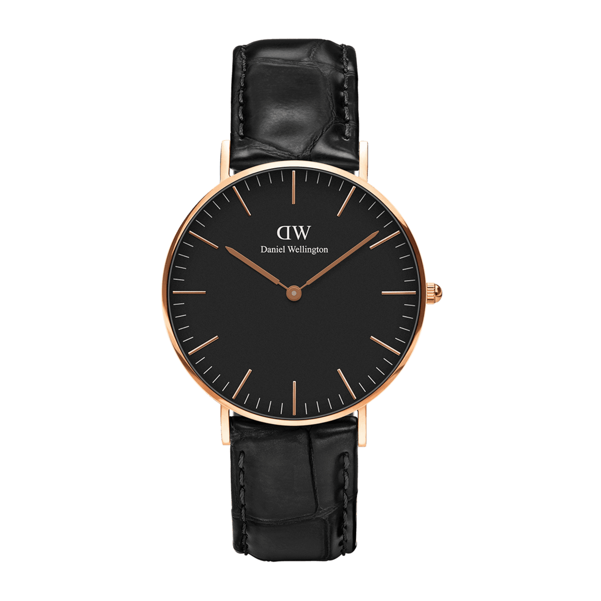 Daniel Wellington Classic 40 Reading Rose Gold & Black Watch Watches Daniel Wellington 
