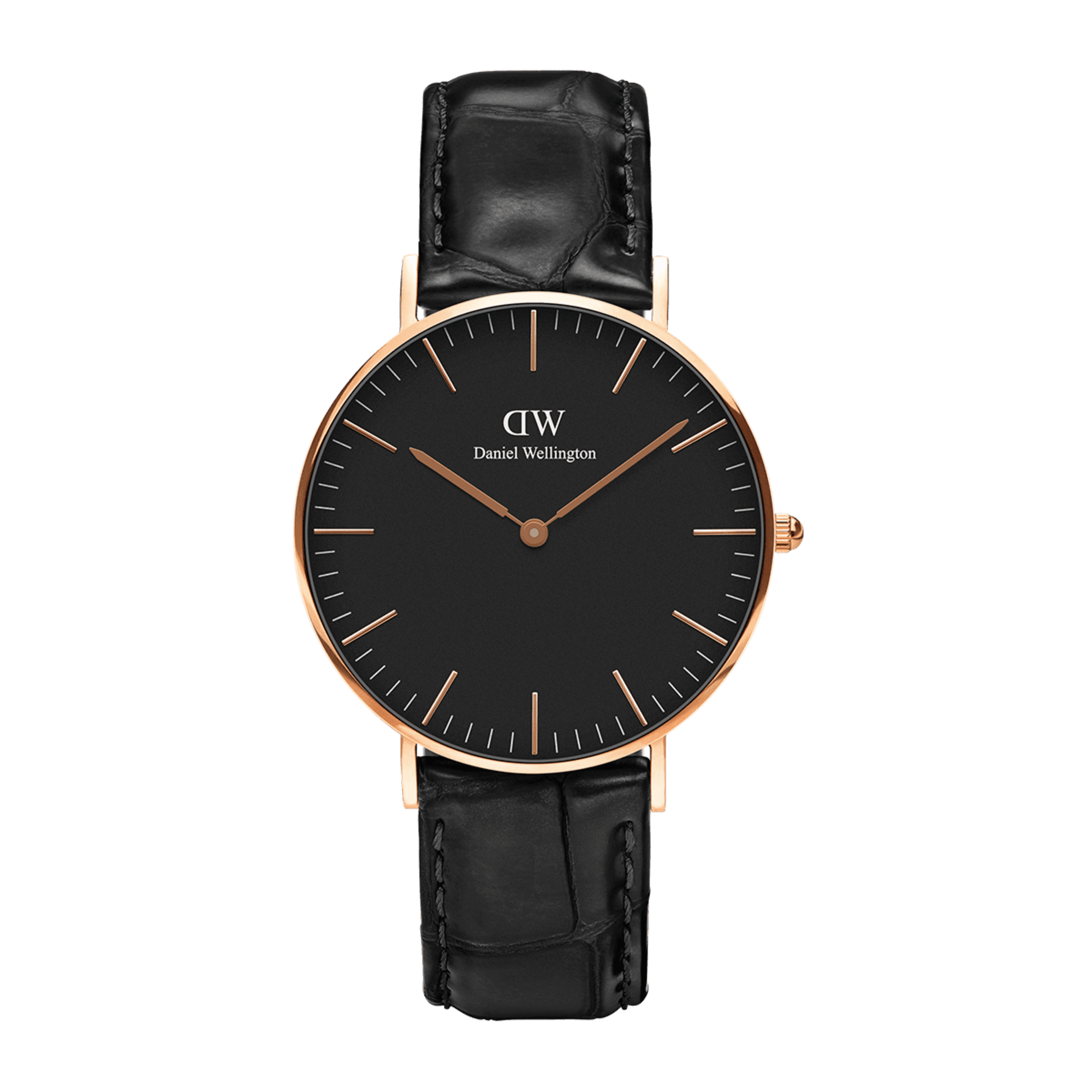 Daniel Wellington Classic 40 Reading Rose Gold & Black Watch Watches Daniel Wellington 