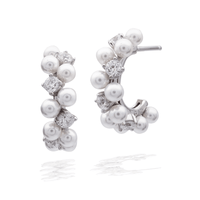 GEORGINI RED CARPET TONY EARRINGS SILVER Bevilles Jewellers 