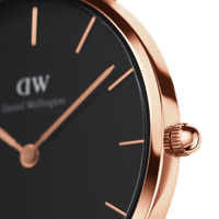 Daniel Wellington Petite 32 Melrose Rose Gold & Black Watch Watches Daniel Wellington 