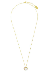 OPAL GLOW MARRINAWI WHITE CREATED OPAL PENDANT GOLD Bevilles Jewellers 