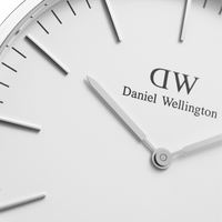 Daniel Wellington Classic 40 Sheffield Silver & White Watch Watches Daniel Wellington 