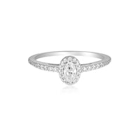 GEORGINI AURORA GLOW RING SILVER Bevilles Jewellers 