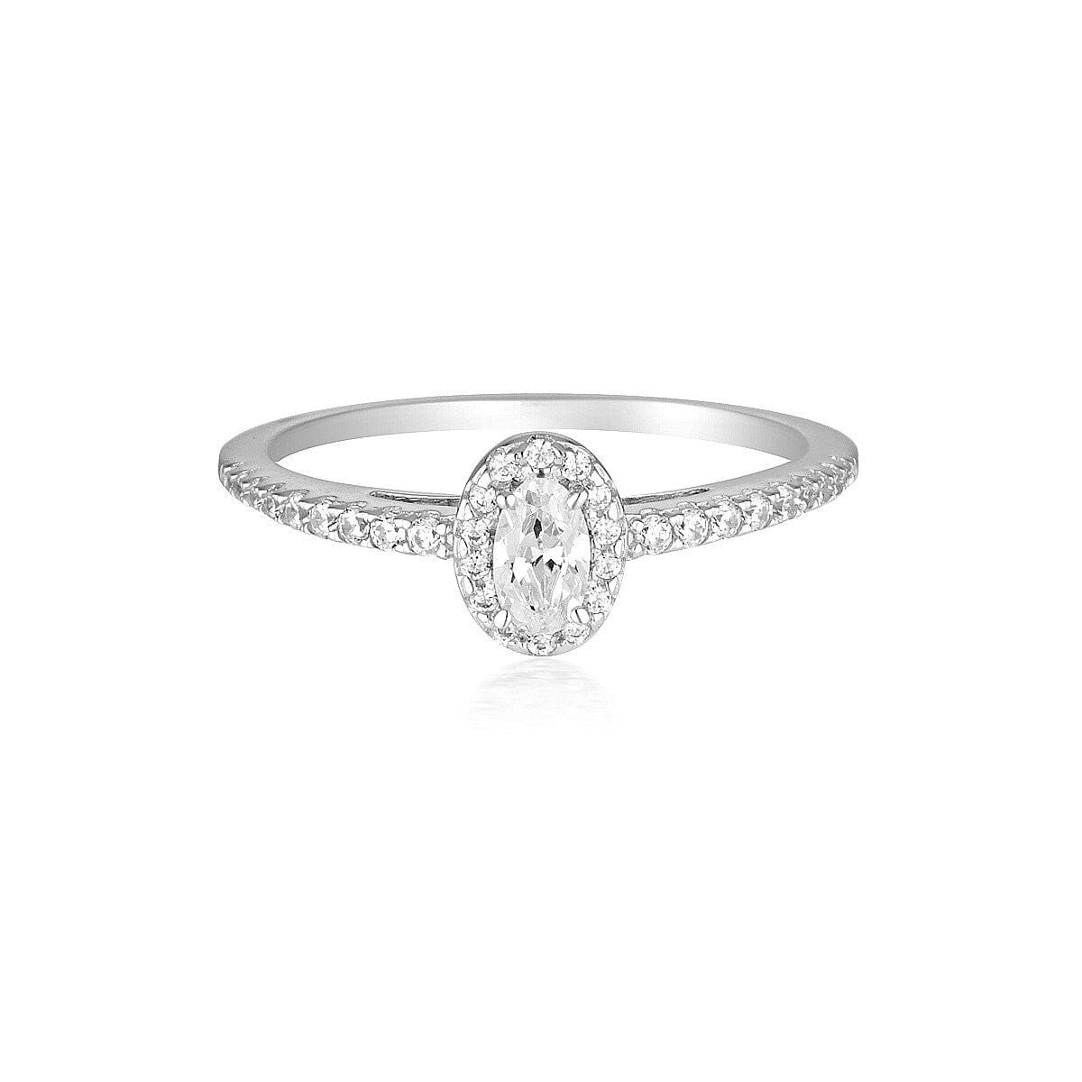 GEORGINI AURORA GLOW RING SILVER Bevilles Jewellers 