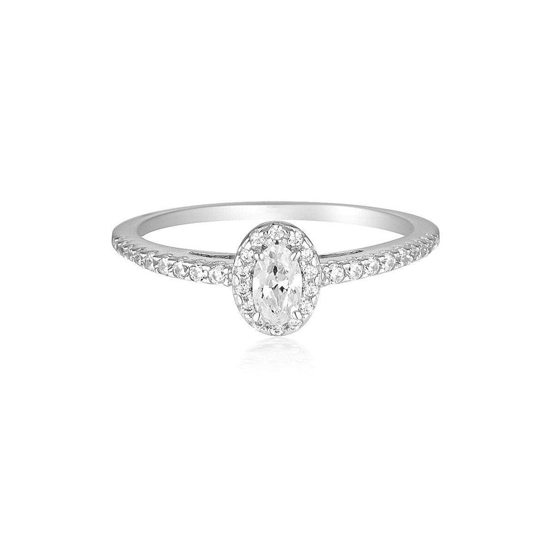 GEORGINI AURORA GLOW RING SILVER Bevilles Jewellers 