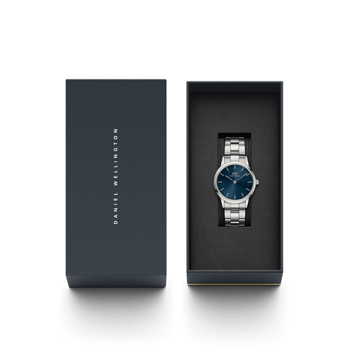 Daniel Wellington Iconic Link Arctic 40 Silver & Blue Watch Watches Daniel Wellington 