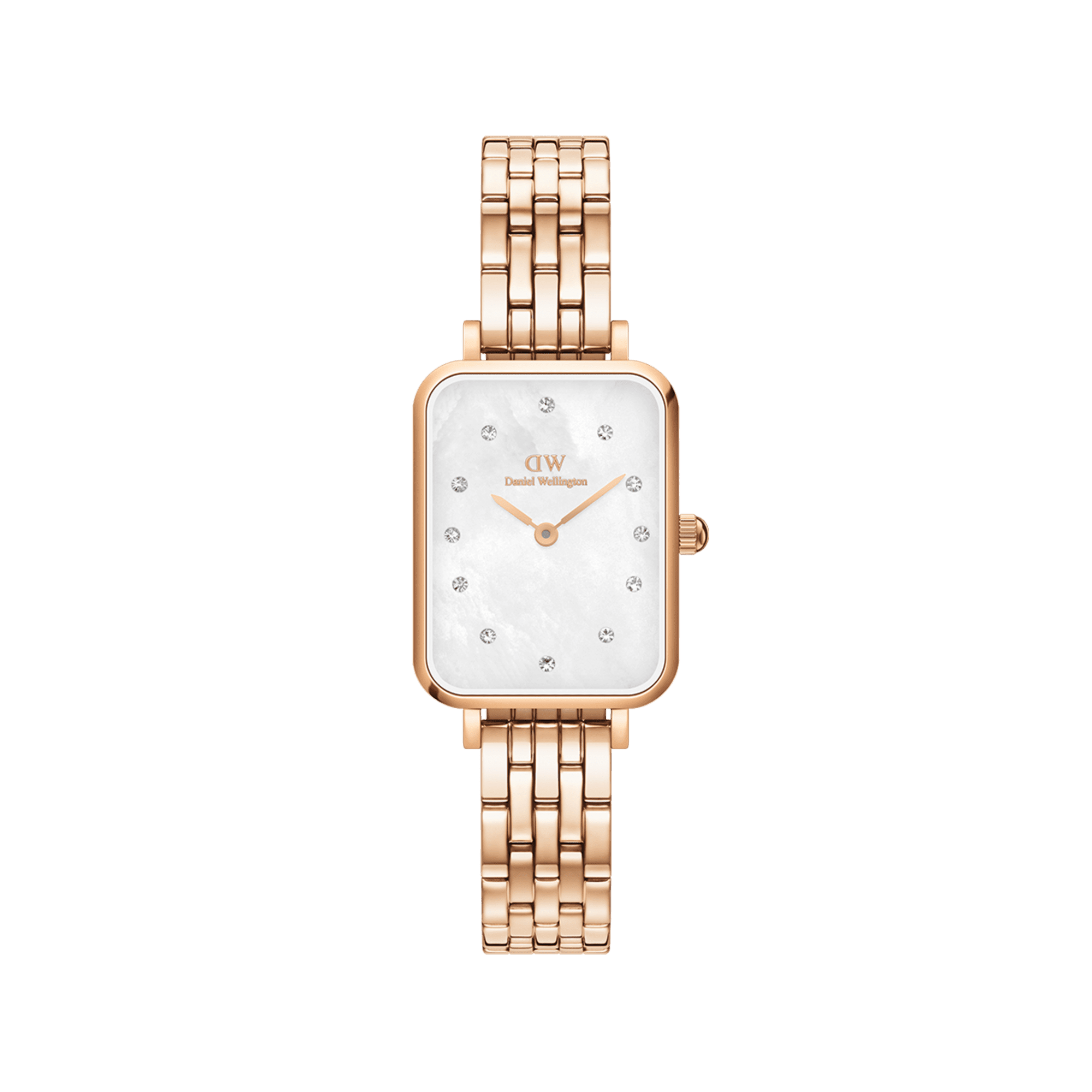 Daniel Wellington Quadro Lumine 20x26 5-Link Rose Gold