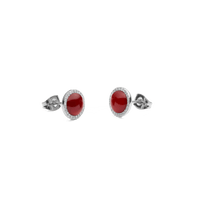 Daniel Wellington Audrey Earrings Red Agathe Silver Earrings Daniel Wellington 