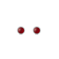 Daniel Wellington Audrey Earrings Red Agathe Silver Earrings Daniel Wellington 