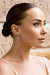 SYDNEY SOIRÉE FAIRWATER MOTHER OF PEARL DROP EARRINGS GOLD Bevilles Jewellers 