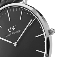 Daniel Wellington Classic 40 Sheffield Silver & Black Watch Watches Daniel Wellington 