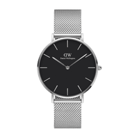Daniel Wellington Petite 32 Silver & Black Watch Watches Daniel Wellington 