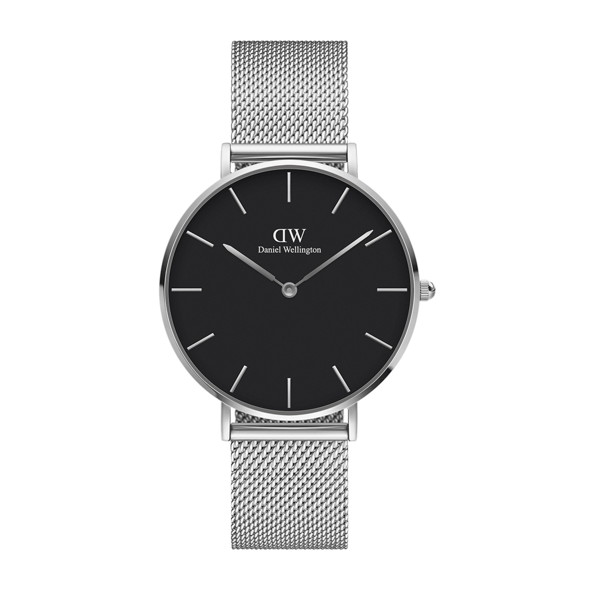Daniel Wellington Petite 32 Silver & Black Watch Watches Daniel Wellington 