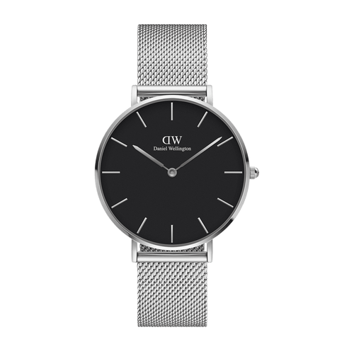 Daniel Wellington Petite 32 Silver & Black Watch Watches Daniel Wellington 