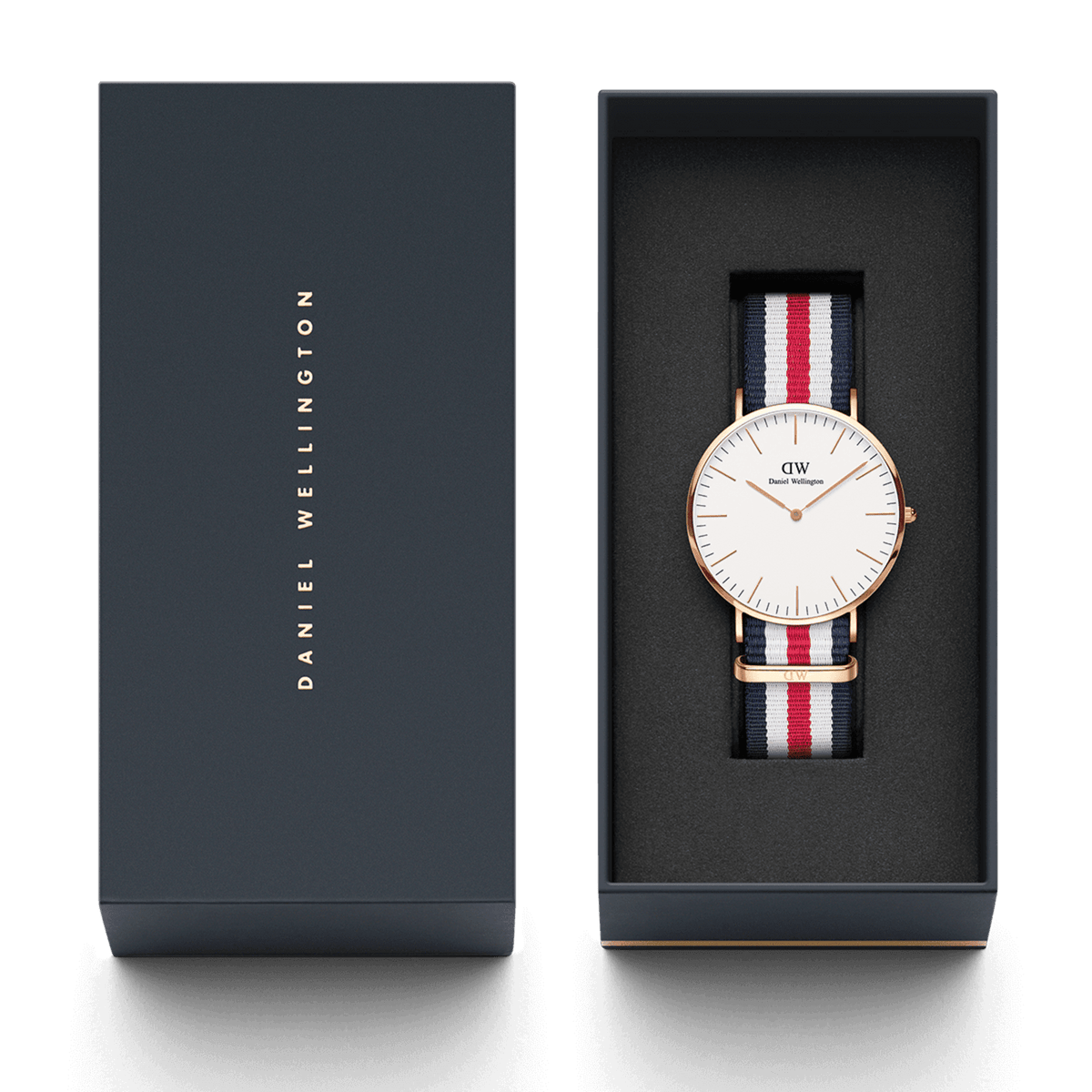 Daniel Wellington Classic 40 Canterbury Rose Gold & White Watch Watches Daniel Wellington 