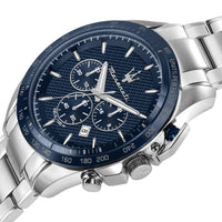 Maserati Traguardo 45mm Stainless Steel Chronograph Watch Watches Maserati 
