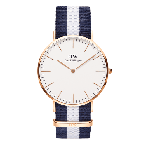 Daniel Wellington Classic 40 Glasgow Rose Gold & White Watch Watches Daniel Wellington 