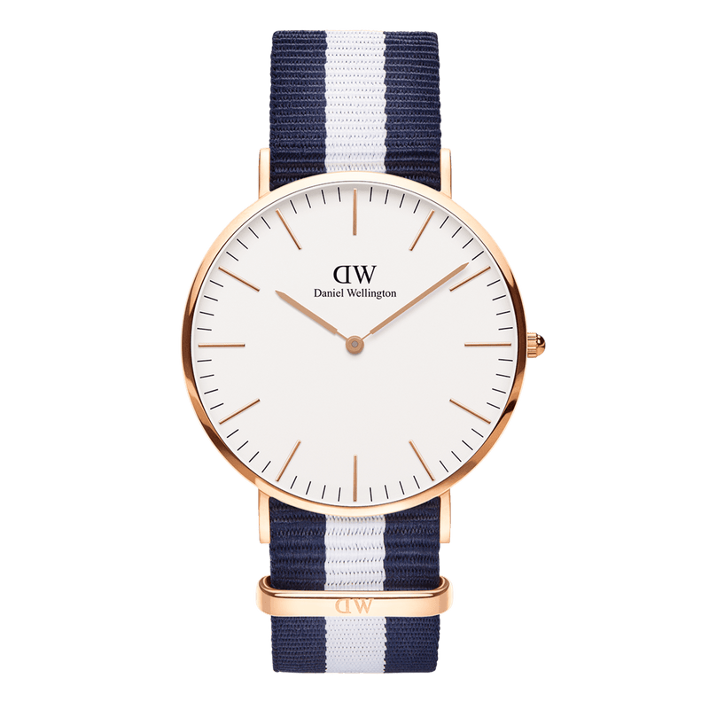 Daniel Wellington Classic 40 Glasgow Rose Gold & White Watch Watches Daniel Wellington 
