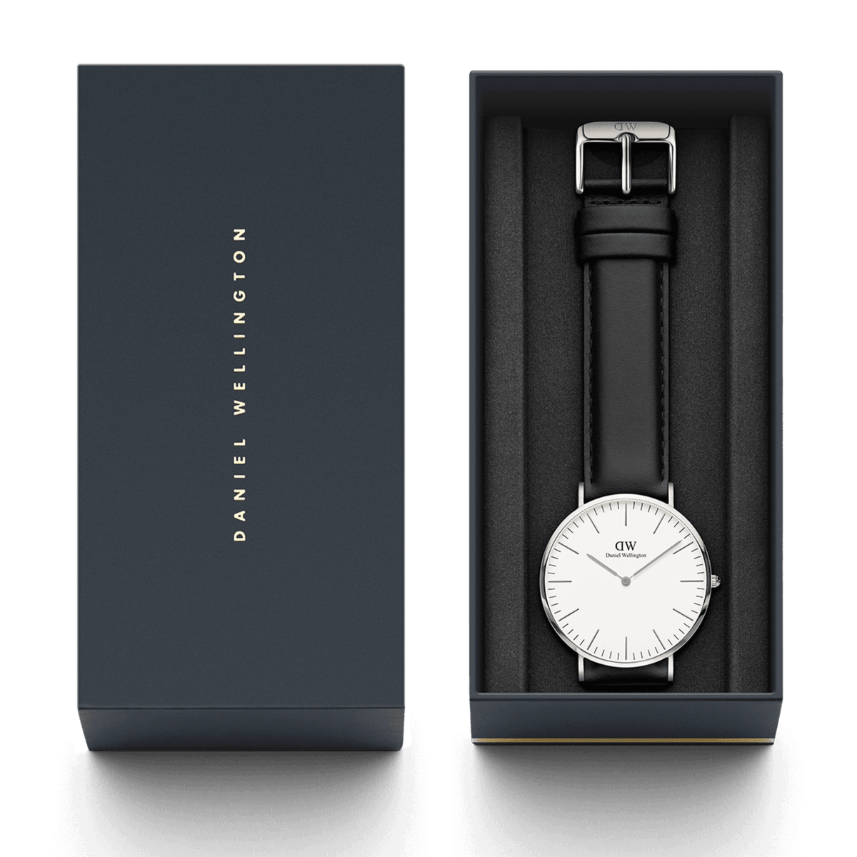 Daniel Wellington Classic 40 Sheffield Silver & White Watch Watches Daniel Wellington 