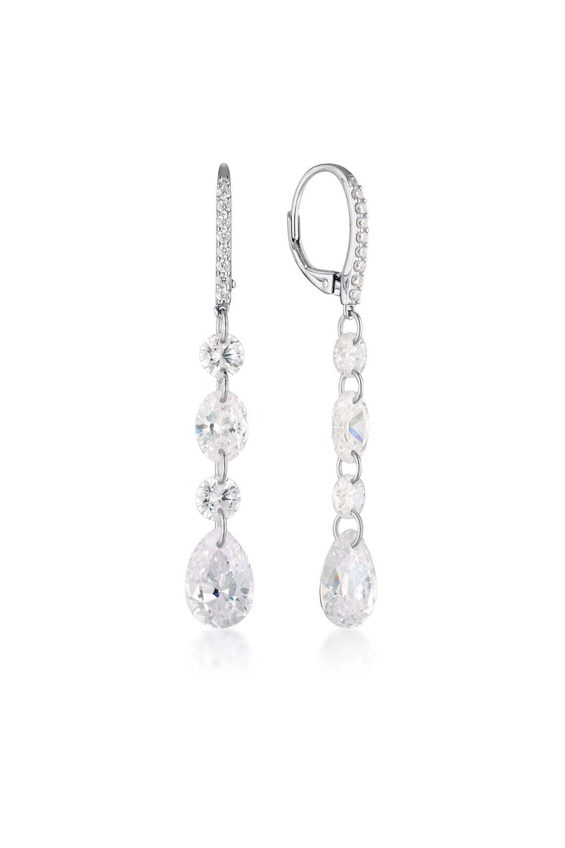 MIRAGE OLGA EARRINGS SILVER Bevilles Jewellers 