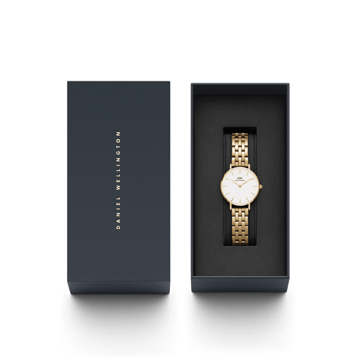 Daniel Wellington Petite 28 5-Link Gold & White Watch Watches Daniel Wellington 