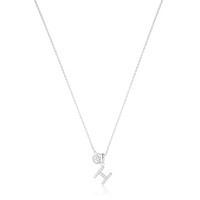 LUXURY LETTERS H INITIAL PENDANT SILVER Pendants Georgini 