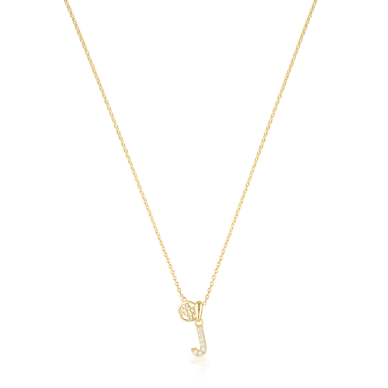 LUXURY LETTERS J INITIAL PENDANT GOLD Pendants Georgini 